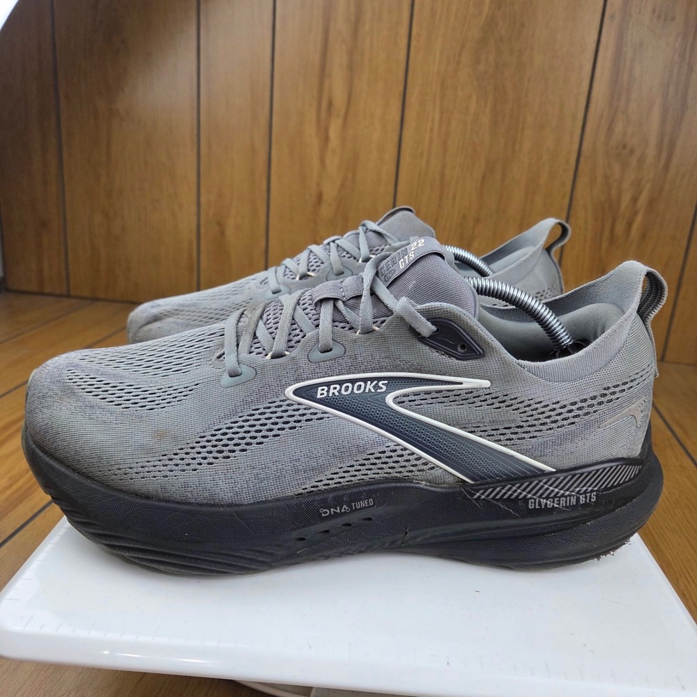 Brooks Glycerin GTS 22 Mens 11.5 Extra Wide 4E Grey Running Shoes 1104464E078